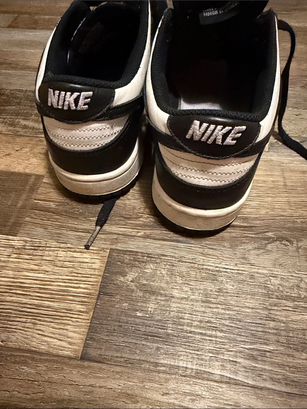 Nike Dunk Low Panda Kids Black and White Low-Top Skate Sneakers